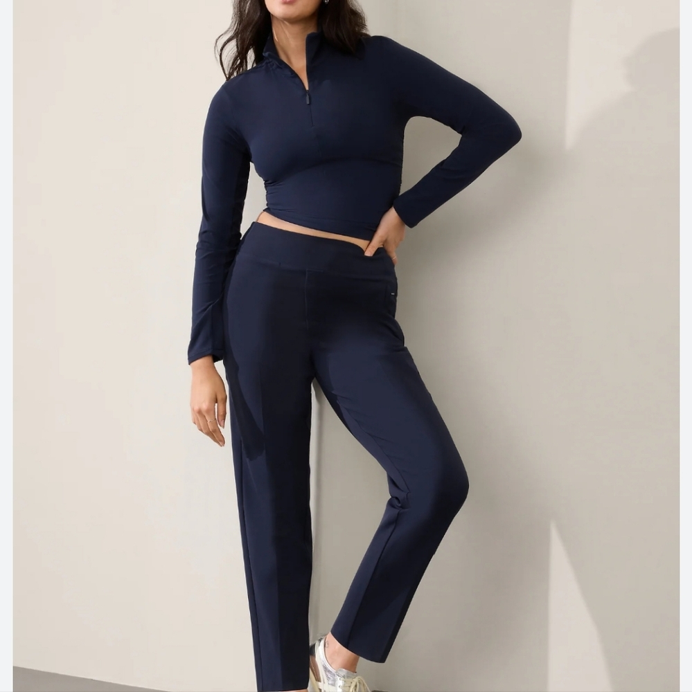 Athleta Endless High Rise Pants size 22 navy blue
